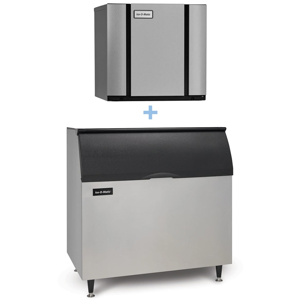 159-CIM0836FAB110PS 896 lb Elevation Series™ Full Cube Ice Machine w/ Bin - 854 lb Storage, Air C...