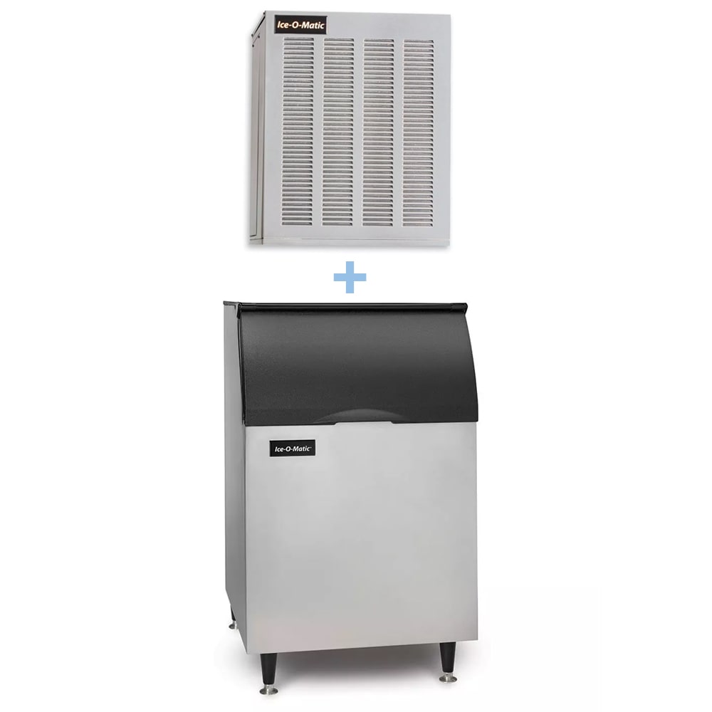 159-GEM0450AB55PS 464 lb Pearl Ice® Nugget Ice Machine w/ Bin - 510 lb Storage, Air Cooled, 115v