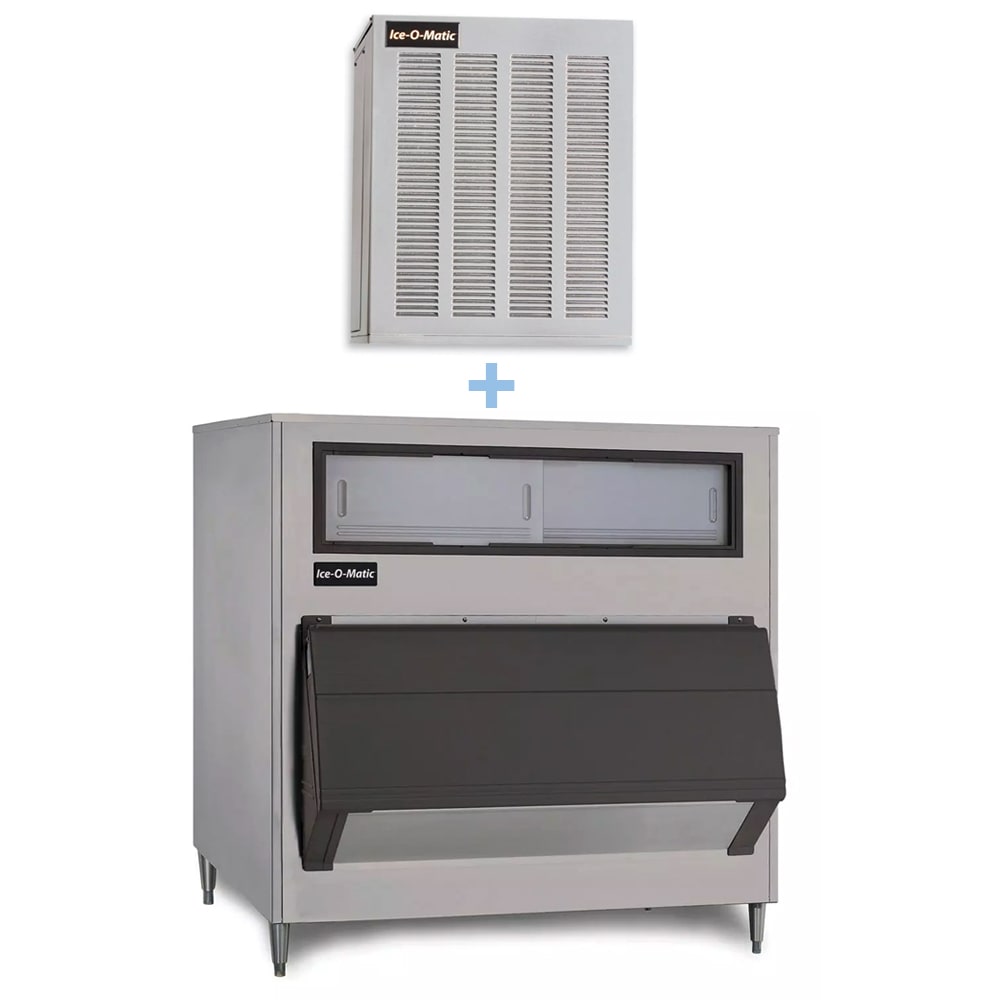 159-GEM0650AB130048 740 lb Pearl Ice® Nugget Ice Machine w/ Bin - 1320 lb Storage, Air Cooled, 11...