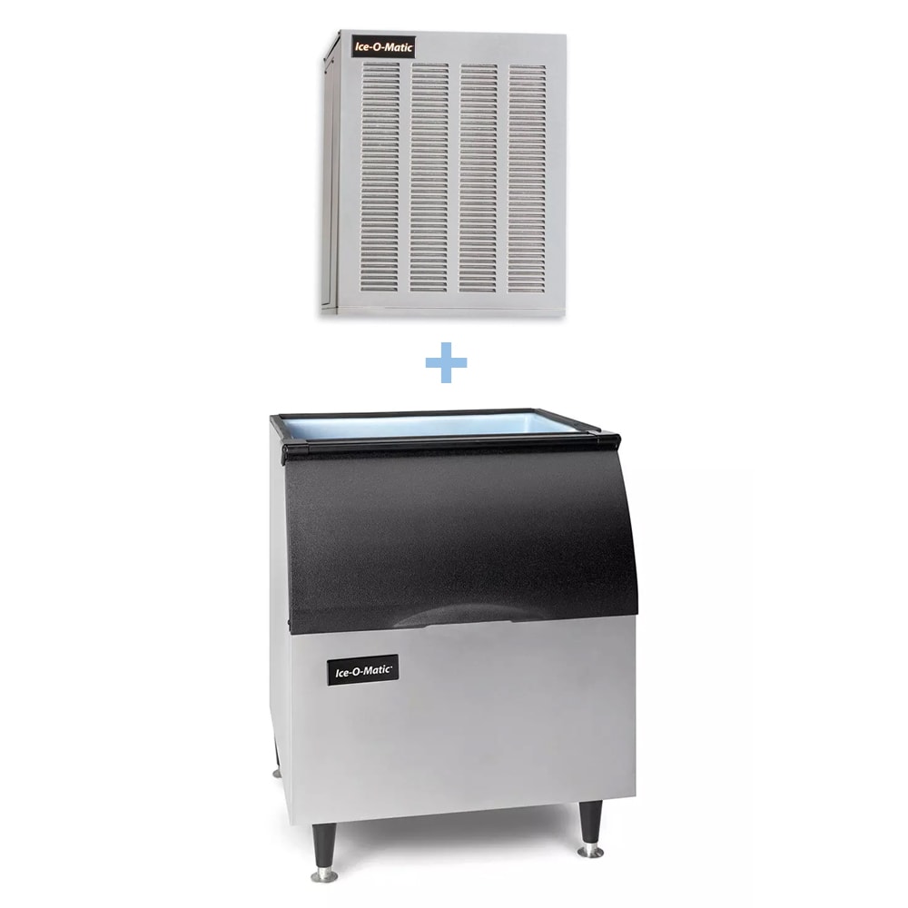 159-MFI0500AB40PS 540 lb Flake Ice Machine w/ Bin - 344 lb Storage, Air Cooled, 115v