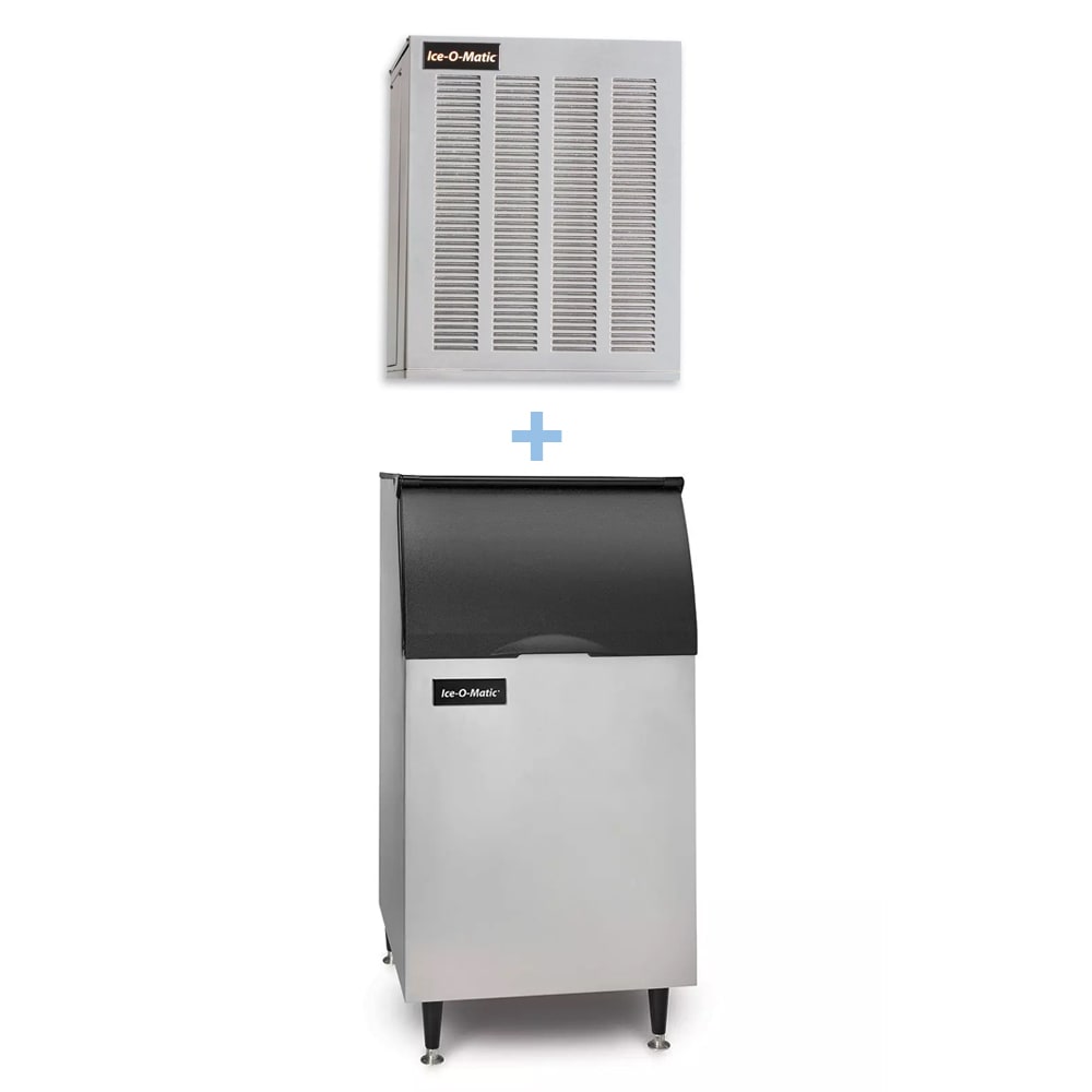 159-MFI0800AB42PS 900 lb Flake Ice Machine w/ Bin - 351 lb Storage, Air Cooled, 115v