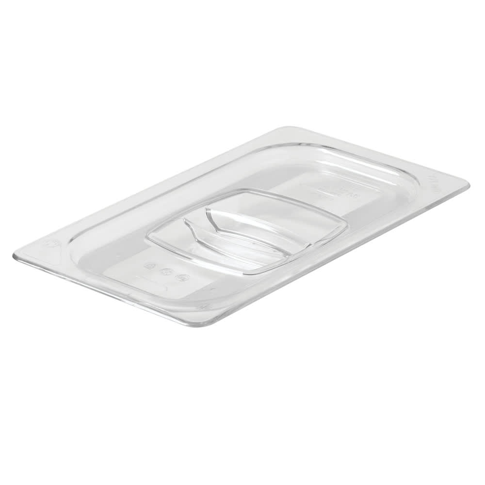 007-114P Cold Food Pan Cover - 1/4 Size, Clear Poly