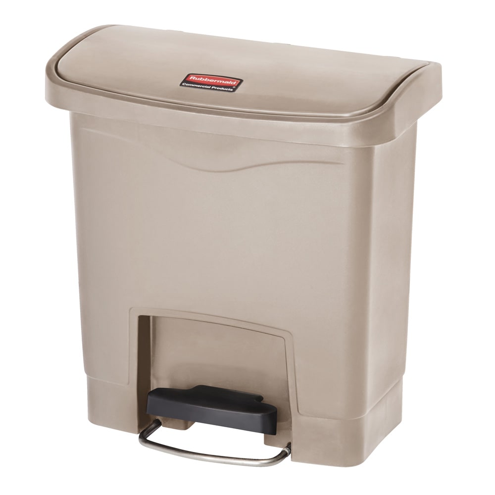 007-1883455 4 gal Rectangle Plastic Step Trash Can, 14 13/16"L x 9 2/32" W x 15 11/16&q...