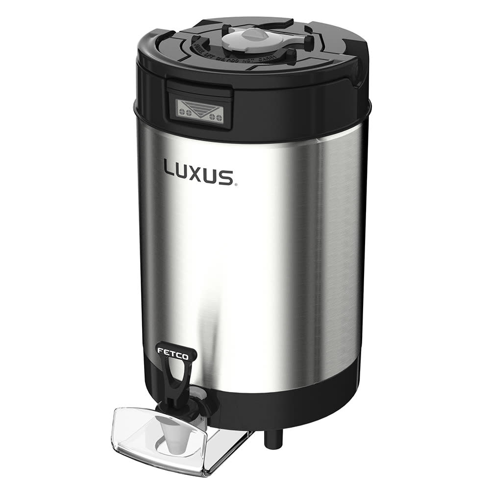 766-D453 2 gal LUXUS® Thermal Coffee Dispenser, Black/Stainless Steel