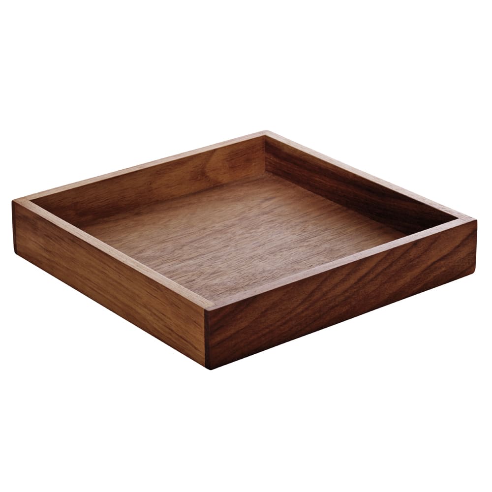 024-742890091000000 7 1/8" Square Stand - Walnut, Playground