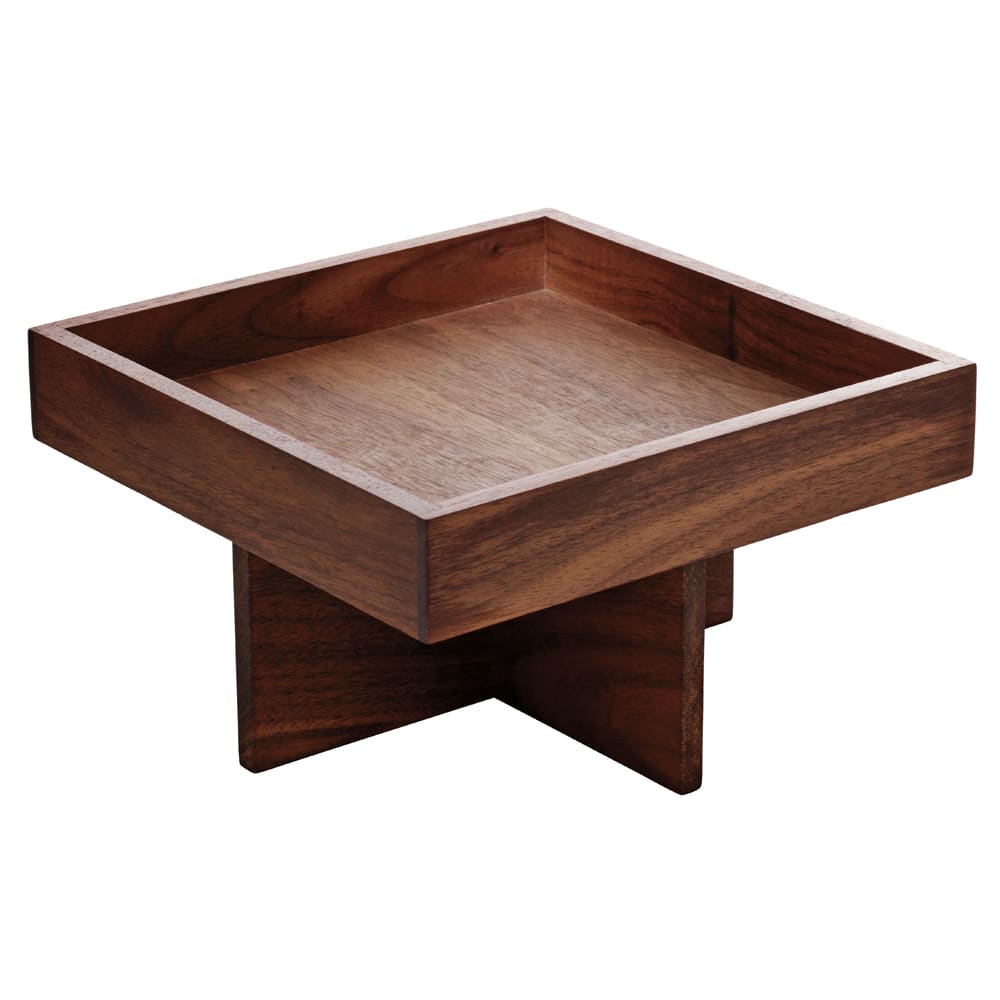 024-742890291000000 7 1/8 Square Stand - Walnut, Playground