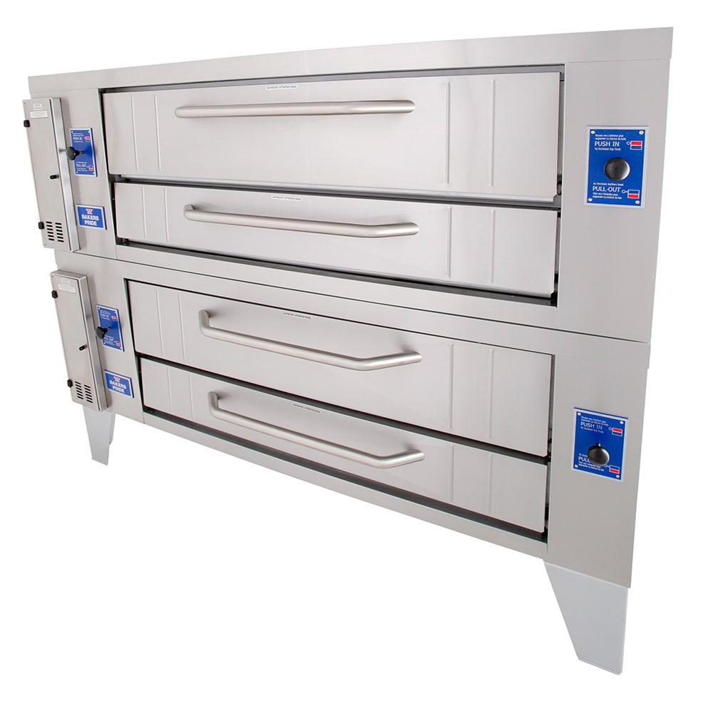 455-Y602LP Super Deck Floor Model Double Pizza Deck Oven - Liquid Propane