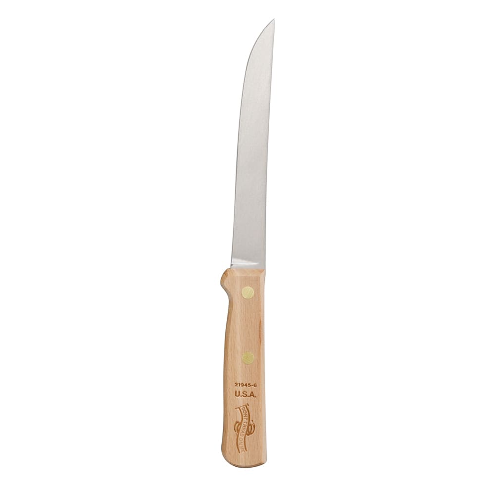 Dexter Russell 21945-6 6" Stiff Boning Knife w/ Beech Handle, Carbon Steel
