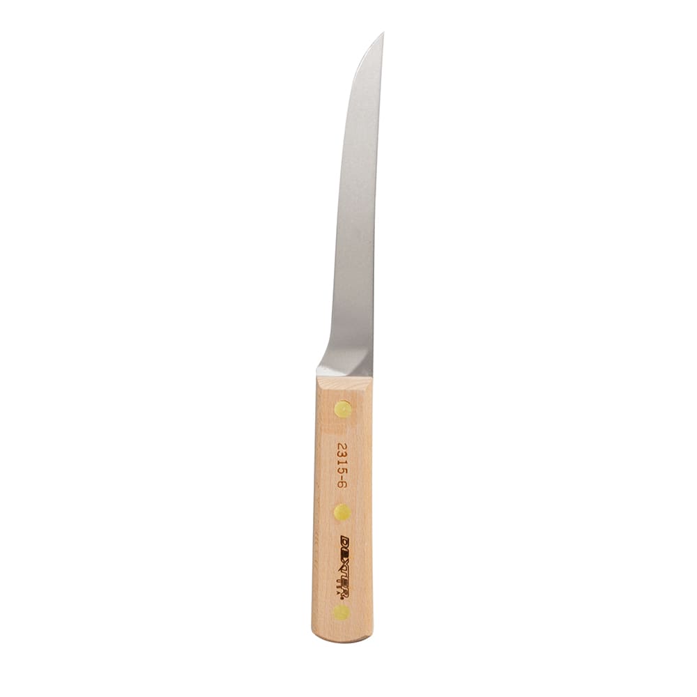 Dexter Russell 2315-6 6" Narrow Boning Knife w/ Beech Handle, Carbon Steel