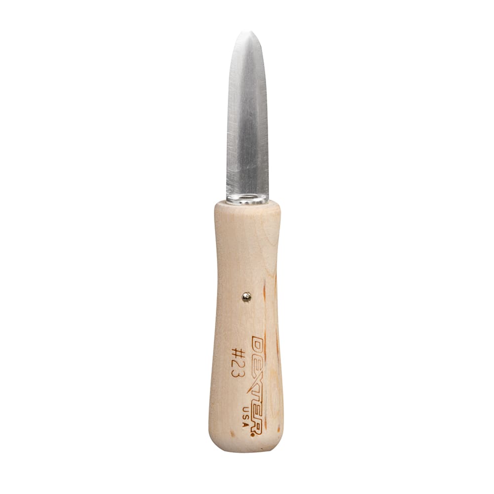 135-10161 2 3/8" Oyster Knife w/ Beech Handle, Carbon Steel