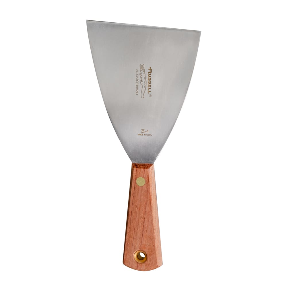 135-50501 4" Pan Scraper w/ Rosewood Handle, Carbon Steel