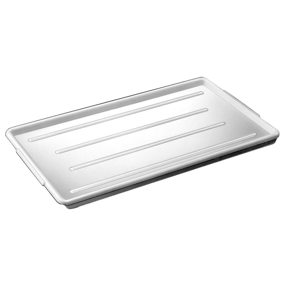148-P1224W Plastic Platter 12 1/2" x 24", Styrene Plastic, White