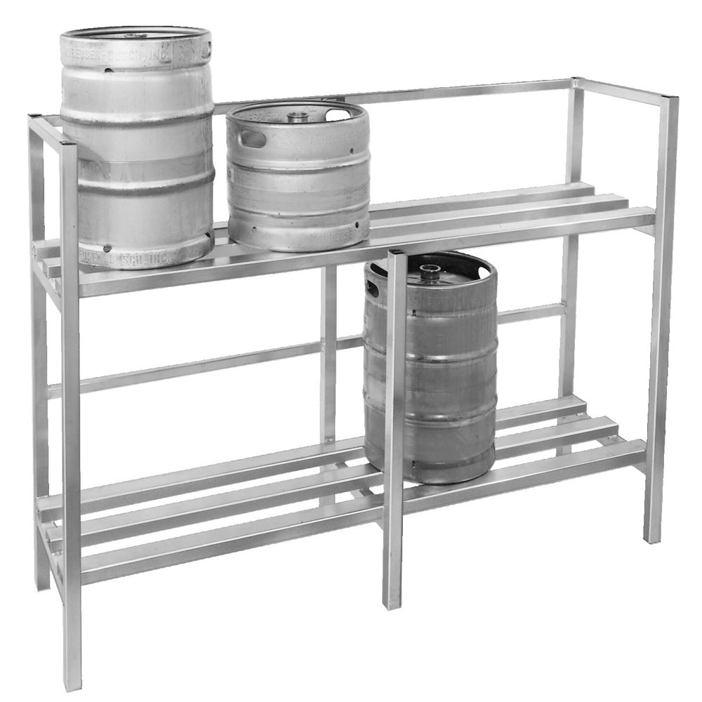 148-KSR48 (2) Level Keg Rack w/ (4) Keg Capacity, 48" x 20" x 55"