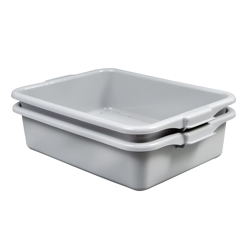 175-150231 Bus Box -  20" x 15" x 5 3/4", Perforated, Gray