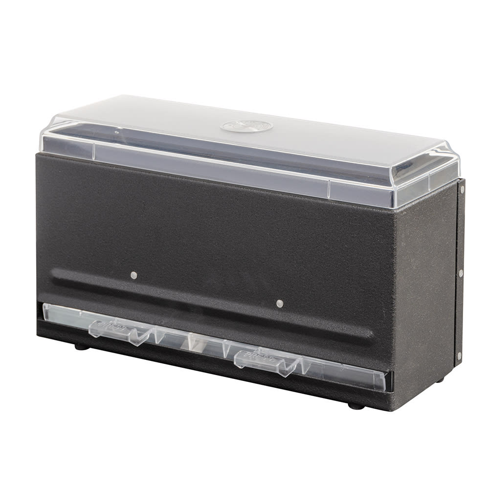 175-382006 Single Sided Straw Dispenser - 250 Capacity, Black