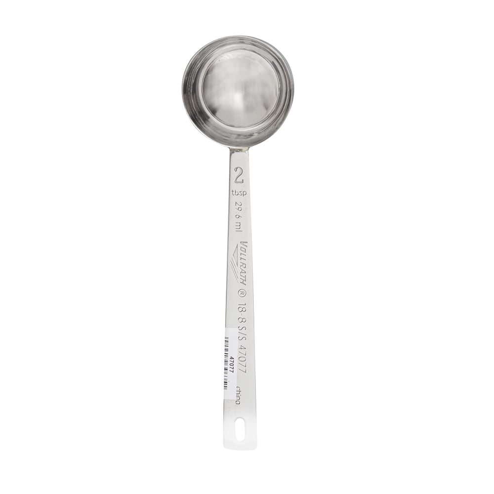 175-47077 2 tbsp Round Measuring Spoon - 6" Long, Stainless