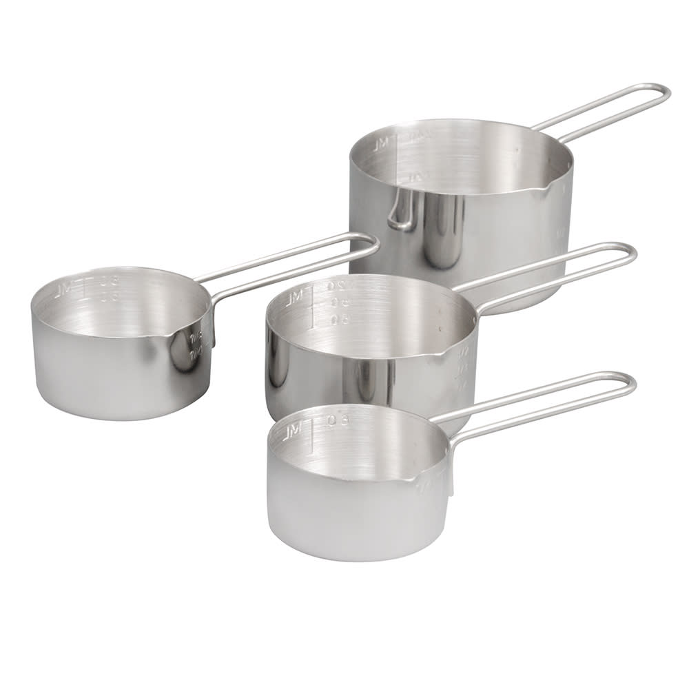 Tablecraft 724A Stainless Steel 1/4 Cup Measuring Cup