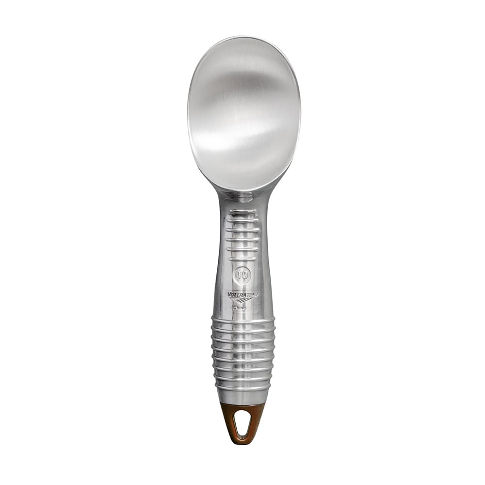 175-47274 4 oz Ice Cream Scoop - Size 10, Aluminum, Brown