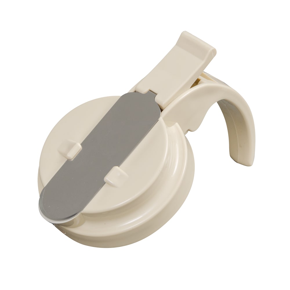 175-614T18 14 oz Dripcut® Teardrop Dripcut Server Top - Plastic, Almond