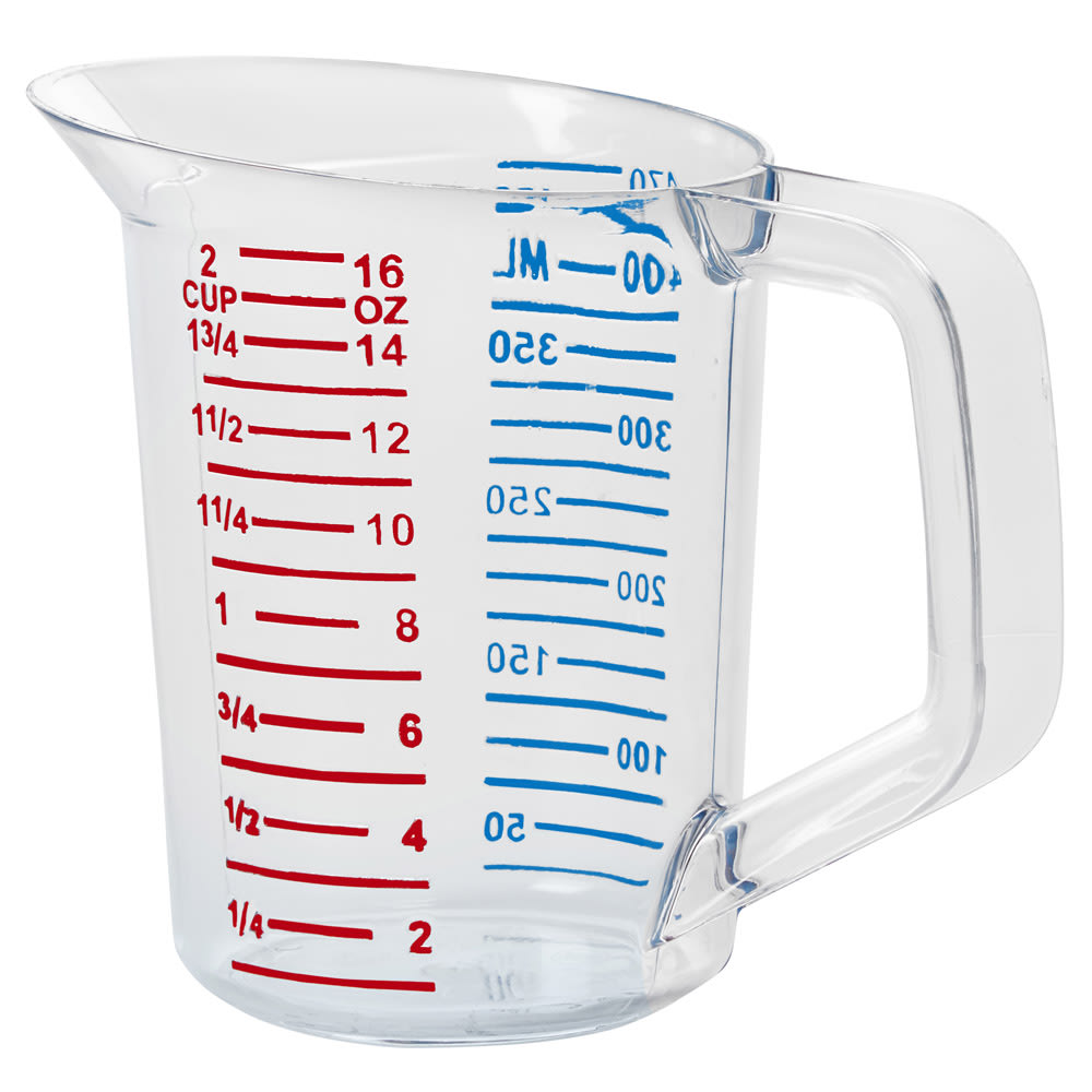 007-3215 1 pt Bouncer Measuring Cup - Clear Poly