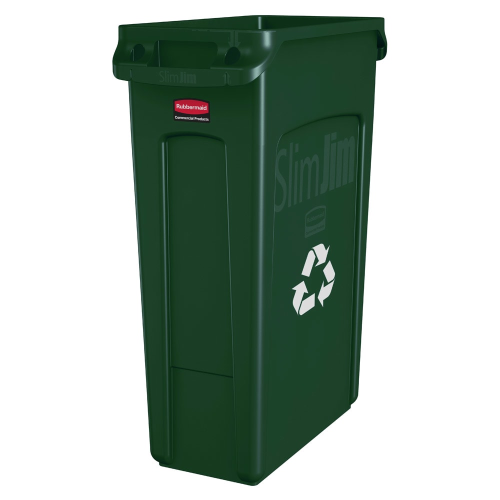 007-354007GRN 23 gal Multiple Material Recycle Bin - Indoor