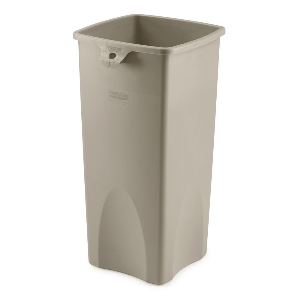 007-356988BE 23 gallon Commercial Trash Can - Plastic, Square