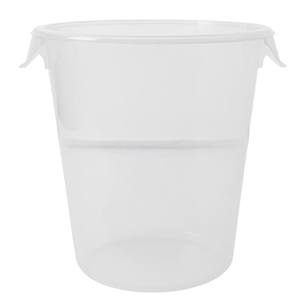 007-572424 8 qt Round Storage Container - Clear Poly