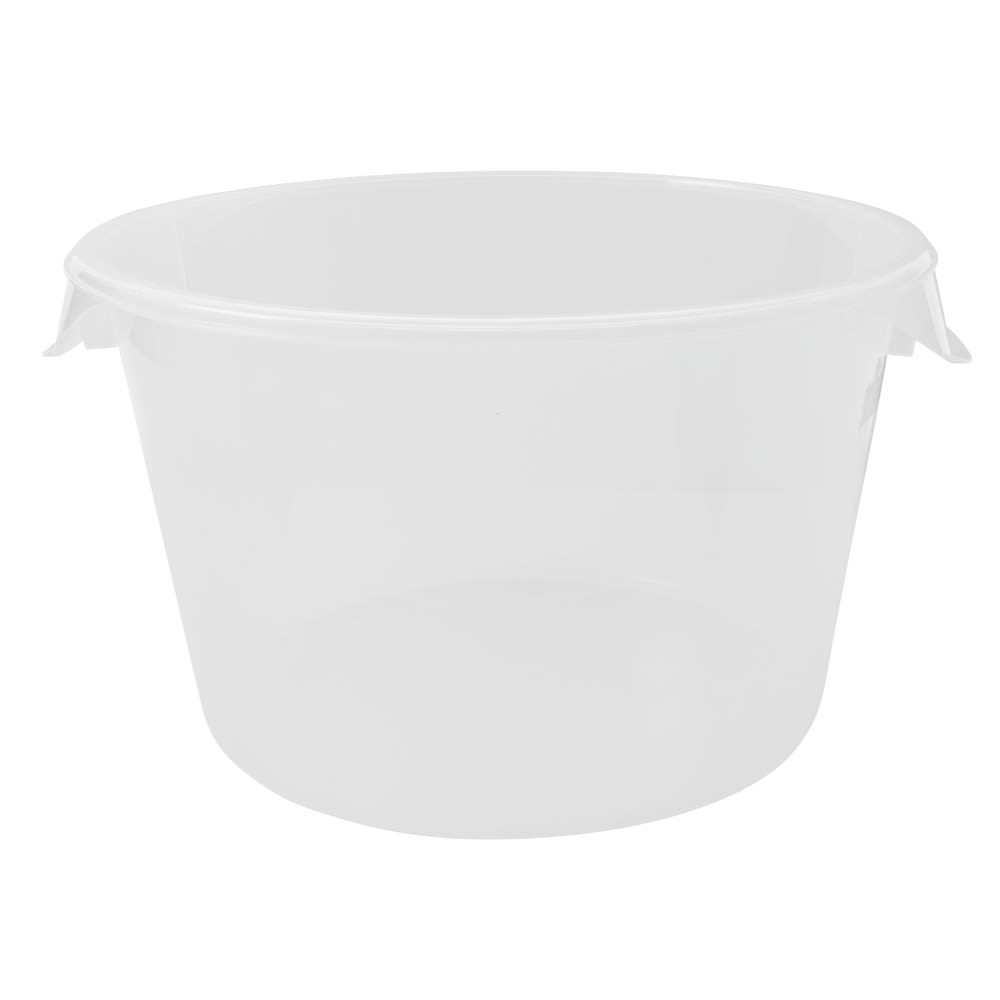 007-572624 12 qt Round Storage Container - Clear Poly