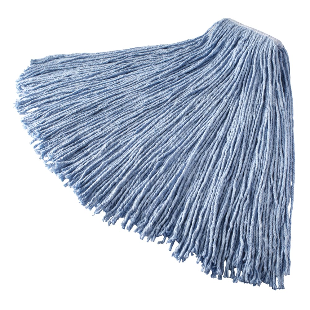 007-F132SB 24 oz Mop Head - 1" Headband, Synthetic Yarn, Blue