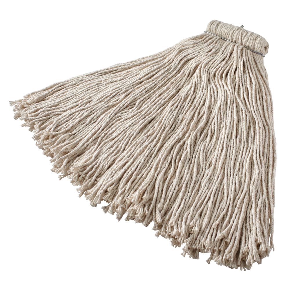 007-F169 32 oz Premium Mop Head - Bolt-On Head, 4 Ply Cotton, White