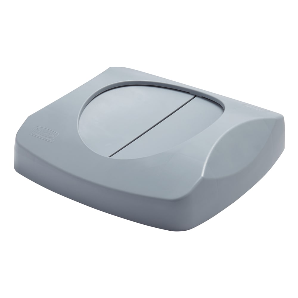 007-FG268988GRAY Square Swing Top Trash Can Lid - Plastic, Gray