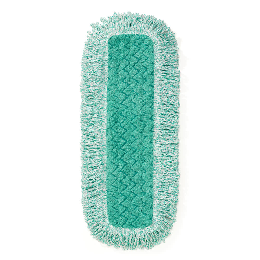 007-FGQ40800GR00 Economy Dust Mop with Fringe - Microfiber, Green