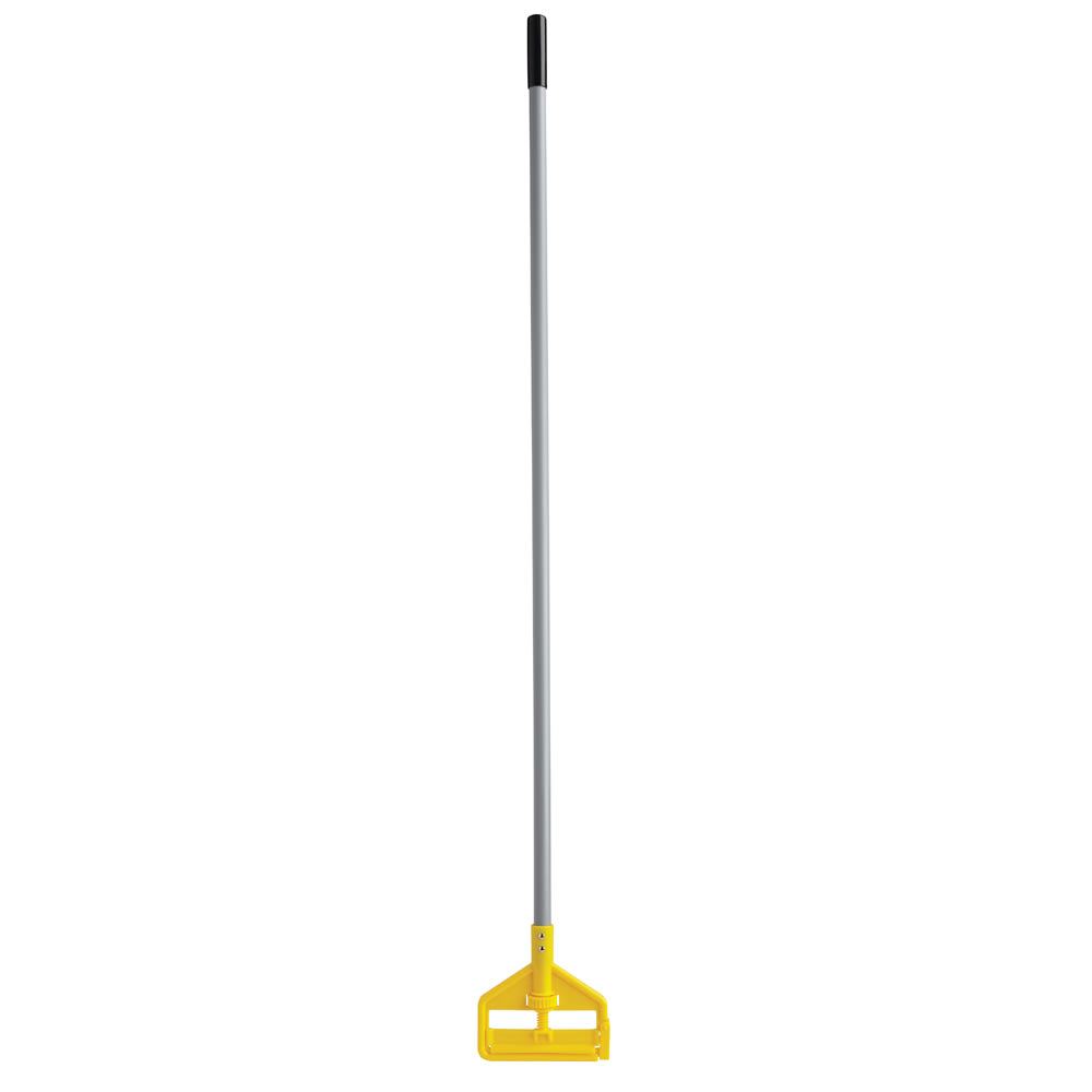 007-H136 60" Invader Wet Mop Handle - 1" Headbands, Vinyl/Yellow
