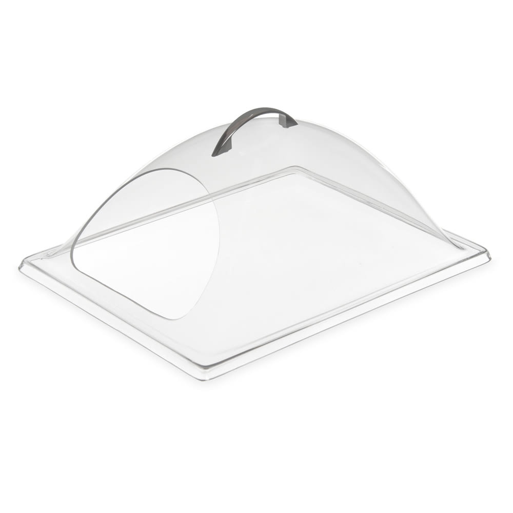 028-PSD13EH07 Rectangular Food Pan Display Cover - 13" x 10 3/4", Polycarbonate, Clear