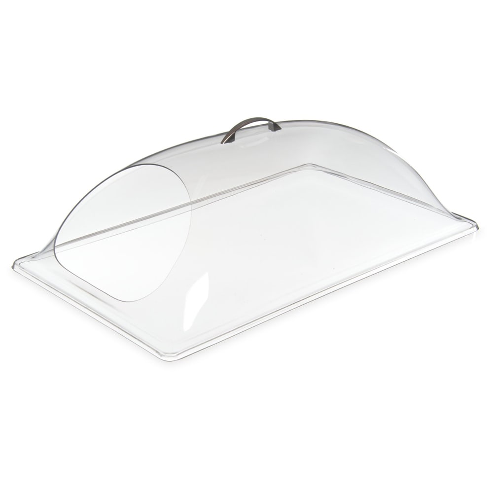 028-PSD21EH07 Rectangular Food Pan Display Cover - 21 1/4" x 13 3/8", Polycarbonate, Cl...