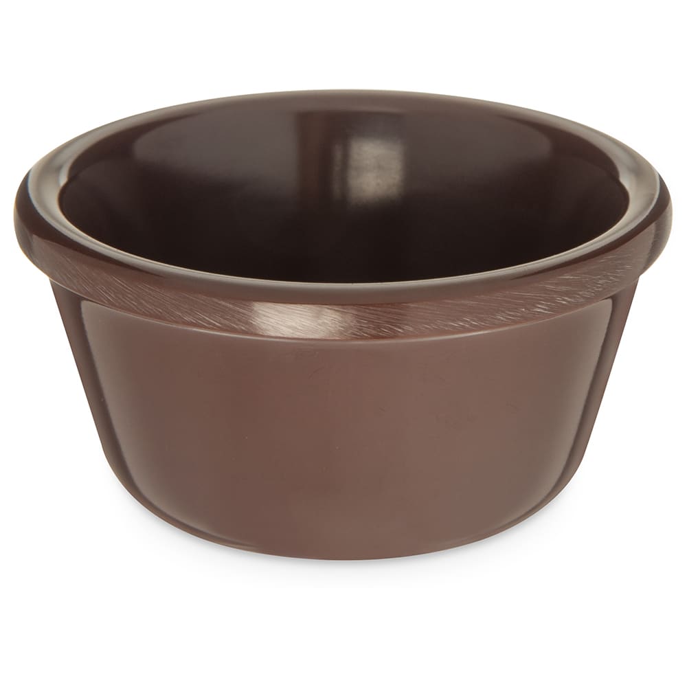 028-S28069 3 oz Melamine Ramekin, Chocolate