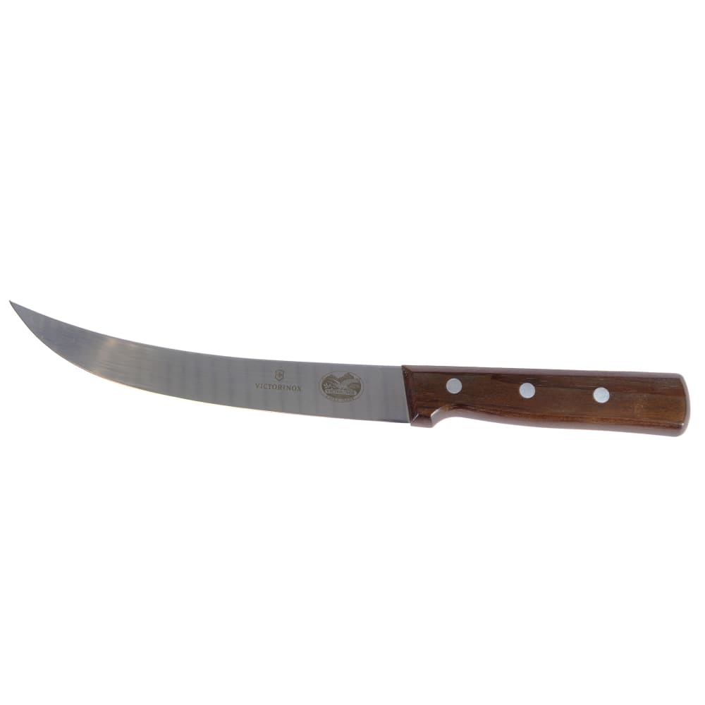 037-47039 Curved Breaking Knife w/ 8" Blade, Wood Handle