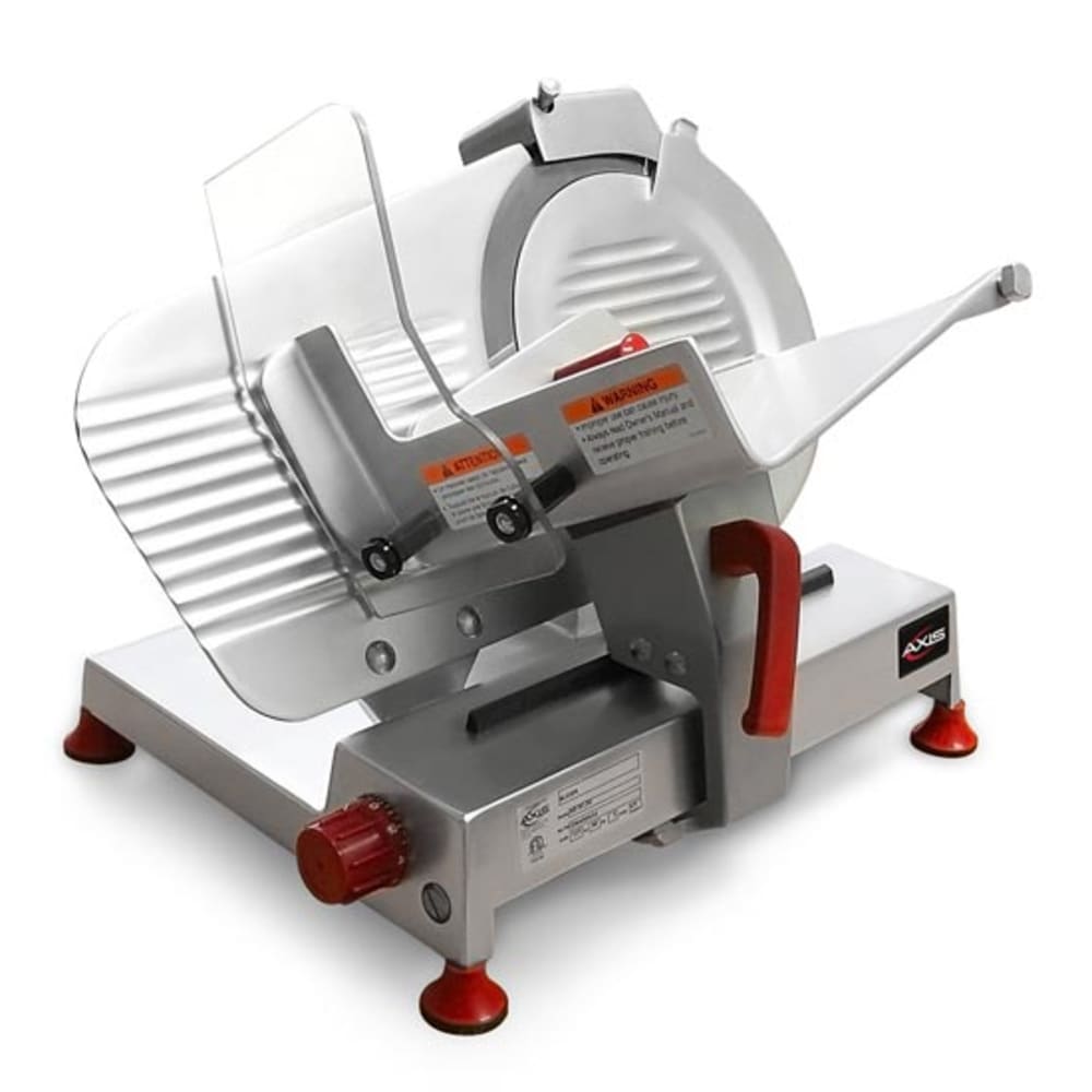 Axis AX-S10 ULTRA Manual Meat Slicer w/ 10" Blade, Belt Driven, Aluminum, 1/3 hp