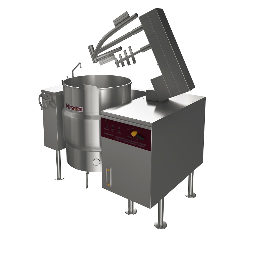 Crown Steam ELTM100 100 gal. Steam Kettle Power Tilt, 2/3 Jacket, 208v/3ph