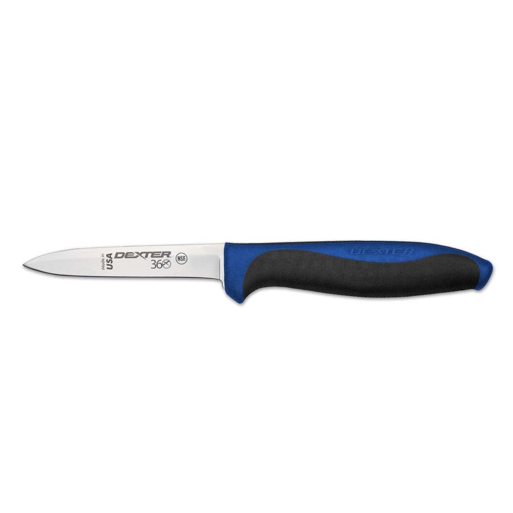 Dexter Russell S360312CPCP 3 1/2" Paring Knife w/ Spear Point & Straight Edge, Carbon Steel