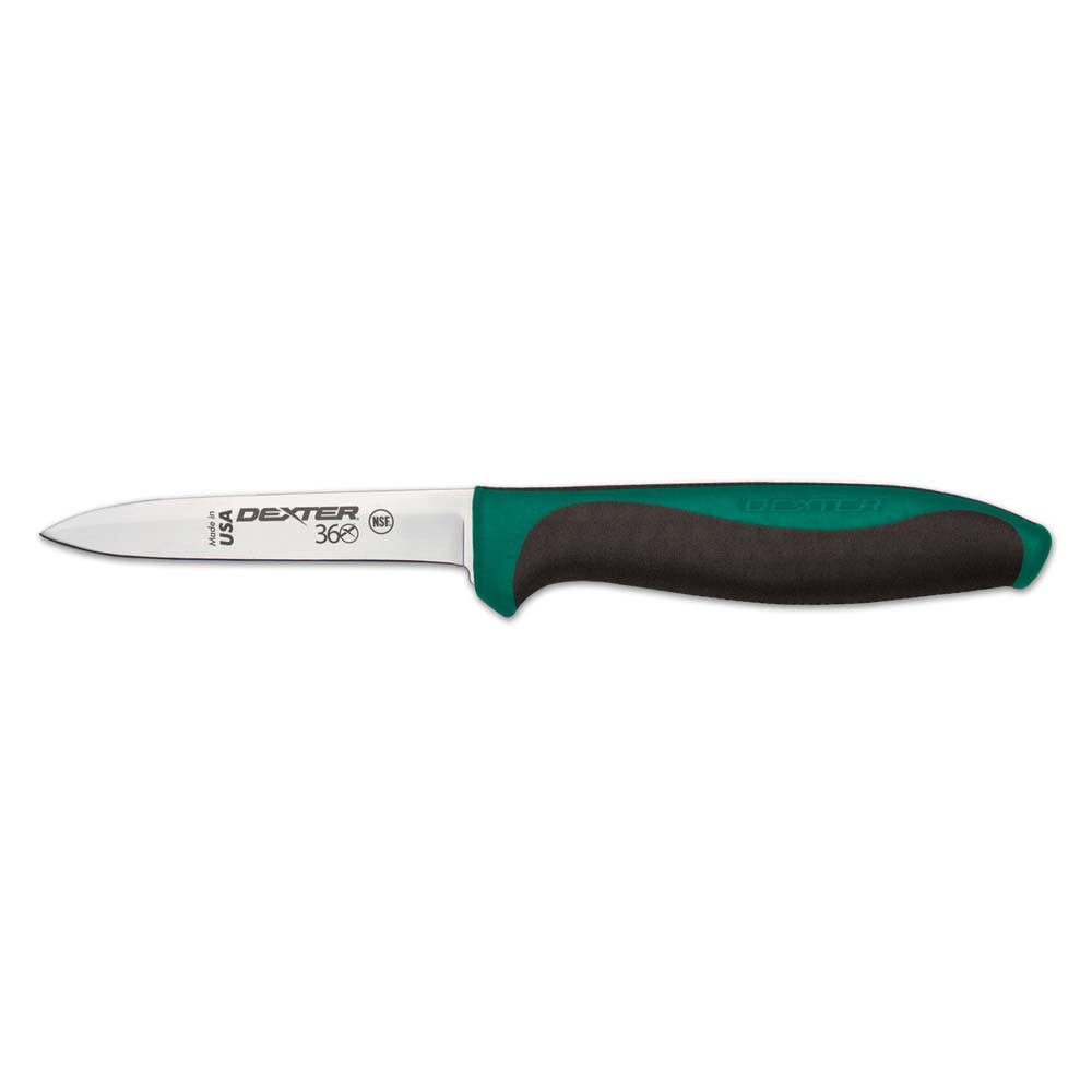 Dexter Russell S360312GPCP 3 1/2" Paring Knife w/ Spear Point & Straight Edge, Carbon Steel
