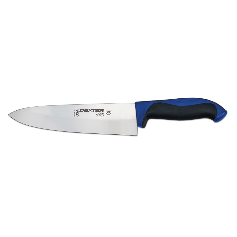 135-36005C 8" Stamped Chef's Knife w/ Straight Edge, Carbon Steel