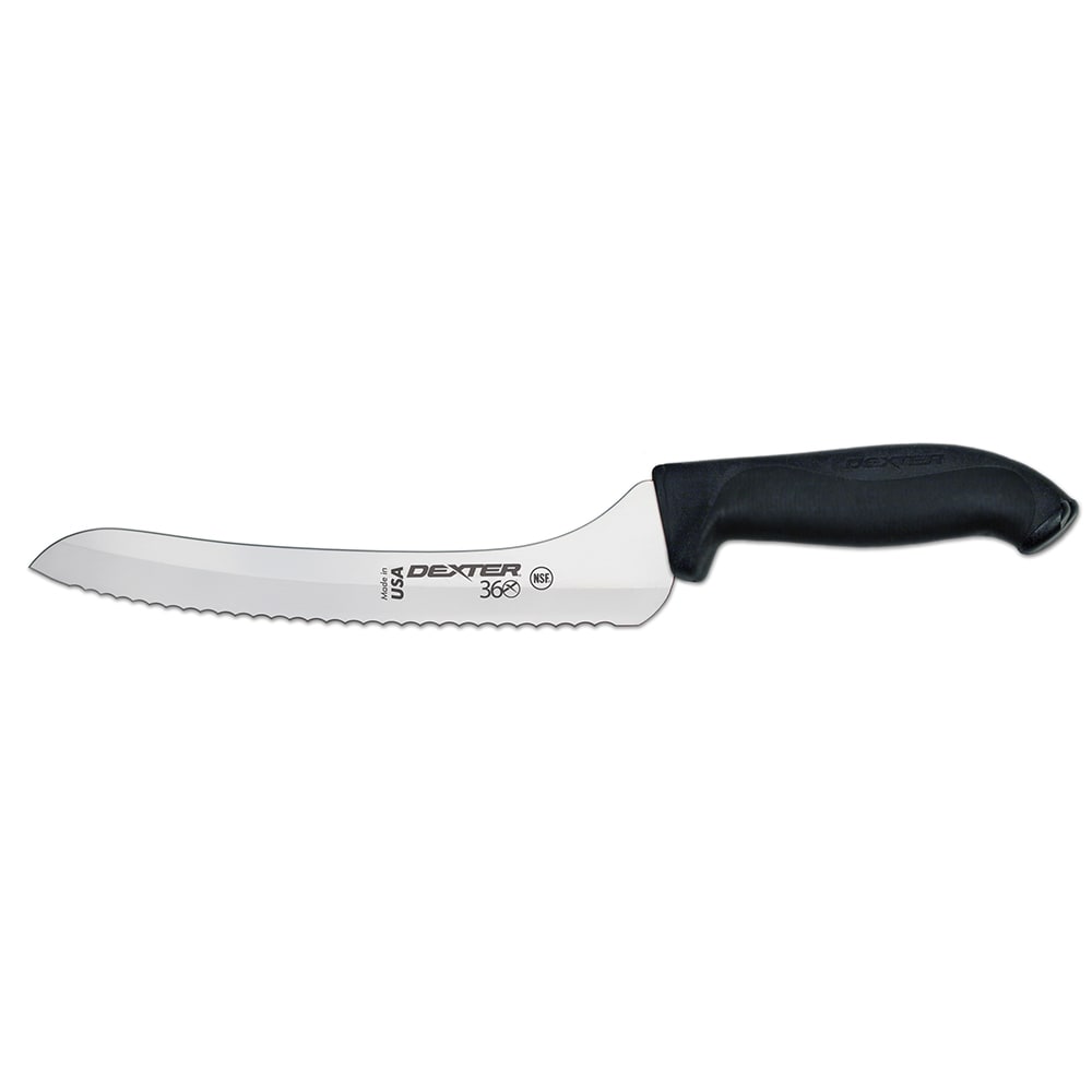 Dexter Russell S360-9SC-PCP 9" Stamped Slicer Knife w/ Scalloped Edge, Carbon Steel