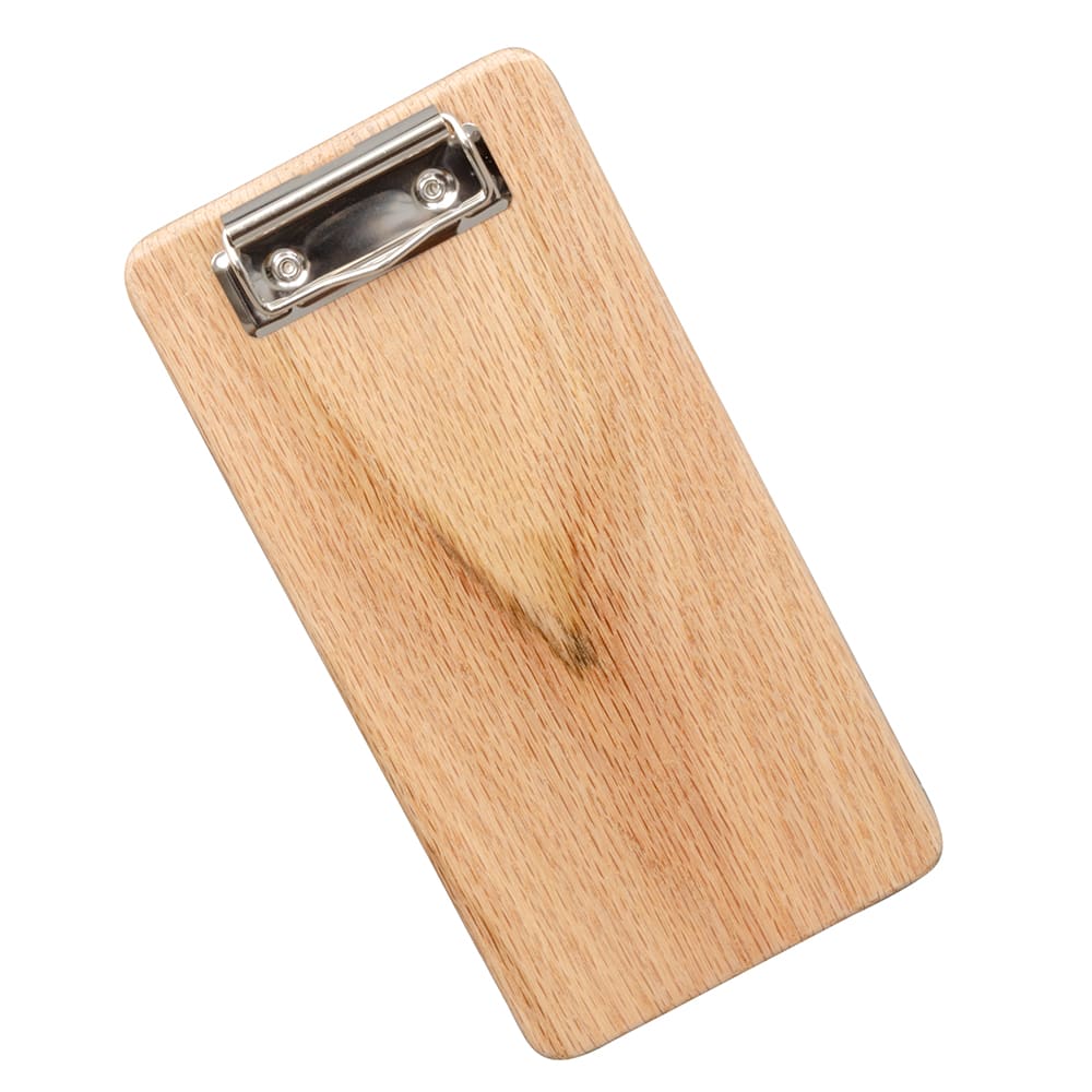 287-COUNTRYBOARDCHEC Country Clipboard Check Presenter - 4 1/2" x 9", Oak Wood