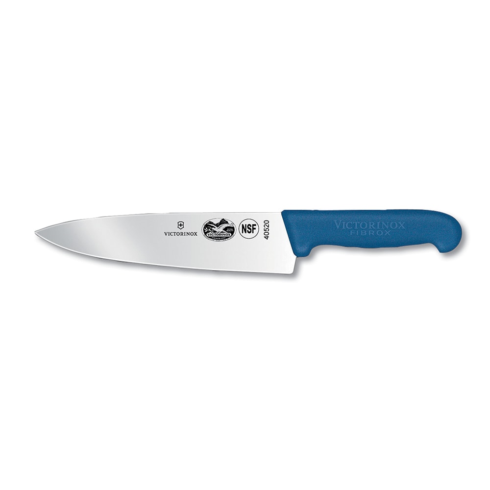 Victorinox - Swiss Army 5.2062.20 Chef's Knife w/ 8" Blade, Blue Fibrox® Pro Handle