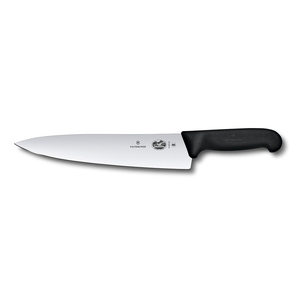 Victorinox - Swiss Army 5.2003.25 Chef's Knife w/ 10" Blade, Black Fibrox® Pro Handle