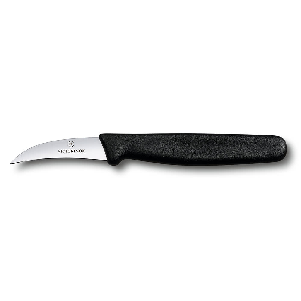 037-40606 Bird's Beak Paring Knife w/ 2 1/4" Blade, High Carbon Steel, Black Polypropyl...