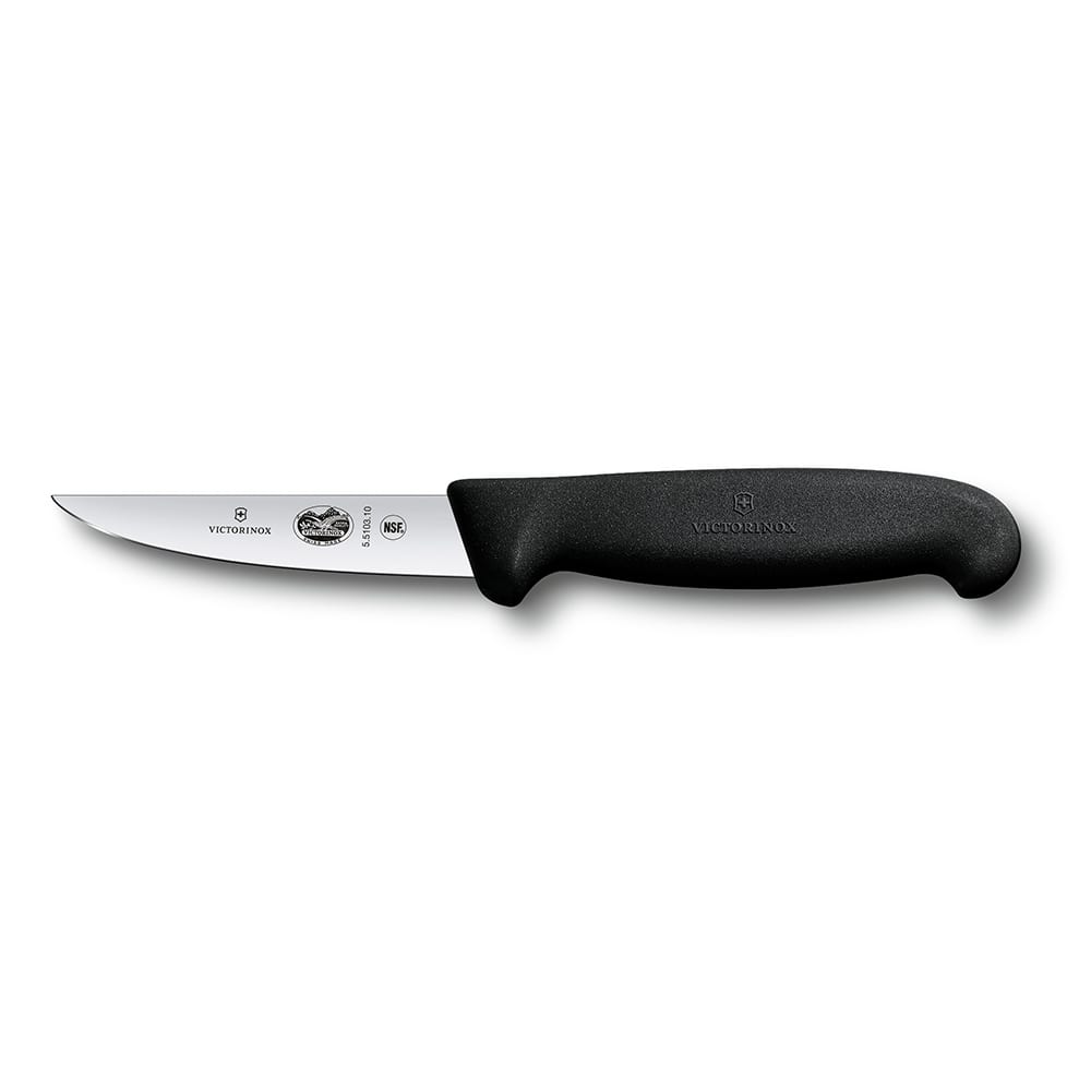 Victorinox - Swiss Army 5.5103.10 Rabbit Knife w/ 4" Blade, Black Fibrox® Pro Handle