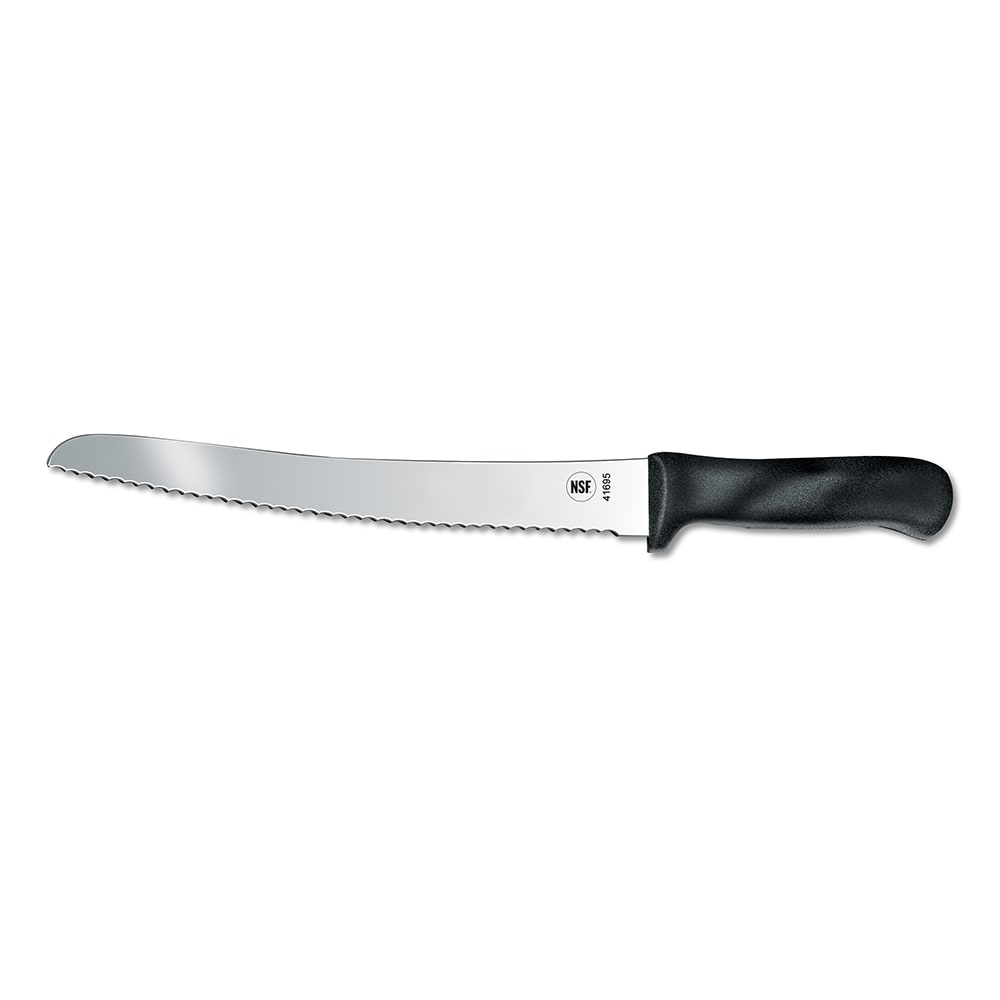 Victorinox - Swiss Army 7.6058.17 Serrated Bread Knife w/ 10" Blade, Black Polypropylene Handle