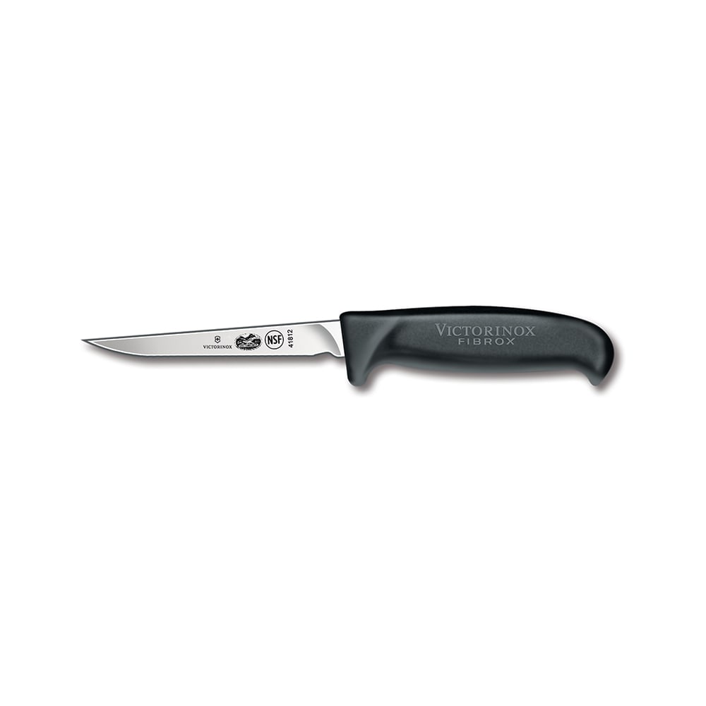 Victorinox - Swiss Army 5.5903.11 Poultry Knife w/ 4 1/2" Blade, Black Fibrox® Pro Handle